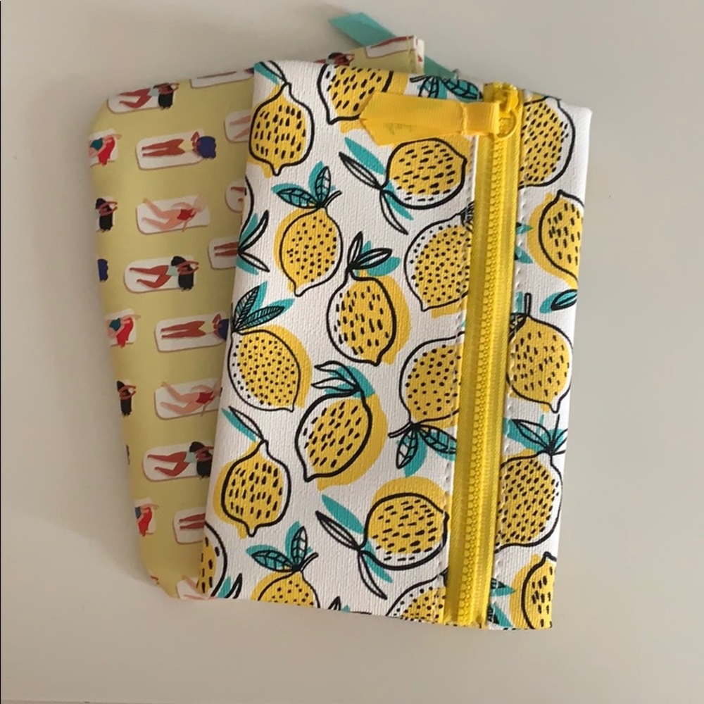 2 makeup bags